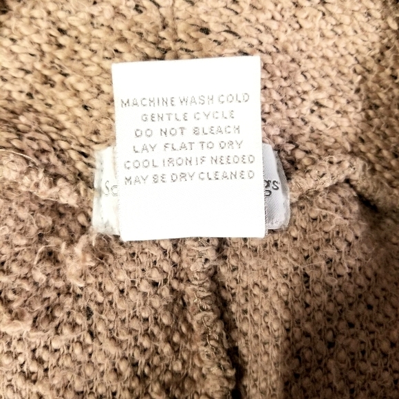 Soft Surroundings Small Brown Cowl Neck Oversized Longsleeve Tunic Sweater Top - Picture 9 of 10